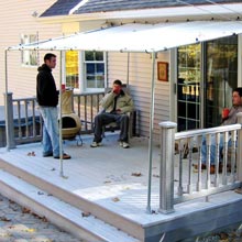 Canopies &amp; Party Tents - WeatherShield Attached Awning