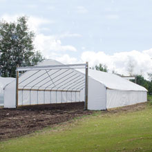Cold Frames &amp; High Tunnels - Gro-Max Gothic High Tunnel w/Film 20'W x 12'H x 24'L