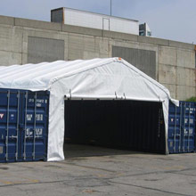 New Products - White End Panel For Low Profile Roof Frame - 12'